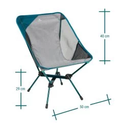 Quechua CHAISE BASSE PLIANTE DE CAMPING MH500 GRIS -Équipement De Plein Air chaise basse pliante de camping mh500 gris 3