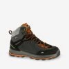 CHAUSSURES TREKKING CUIR IMPERMÉABLES - MT100 SHARK - HOMME -Équipement De Plein Air chaussures trekking cuir impermeables mt100 shark homme