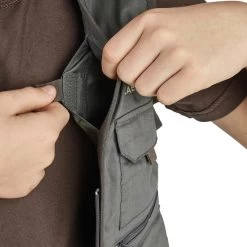 Gilet De Pêche Junior - FV 100 S Kaki -Équipement De Plein Air gilet de peche junior fv 100 s kaki 4