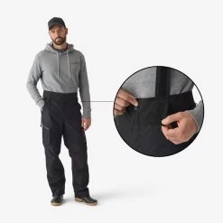 Pantalon De Pêche Imperméable Homme - FT 500 WPF Noir 12 Pantalon De Pêche Imperméable Homme - FT 500 WPF Noir -Équipement De Plein Air pantalon de peche impermeable homme ft 500 wpf noir 2