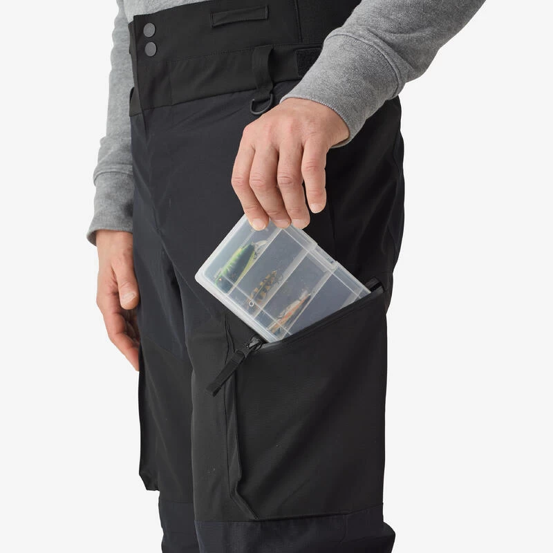 Pantalon De Pêche Imperméable Homme - FT 500 WPF Noir 6 Pantalon De Pêche Imperméable Homme - FT 500 WPF Noir – Image 5