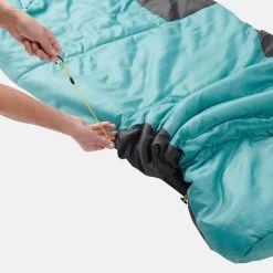 Quechua SAC DE COUCHAGE ENFANT 2 EN 1 - SLEEPIN BED JUNIOR 10°C BLEU -Équipement De Plein Air sac de couchage enfant 2 en 1 sleepin bed junior 10c bleu 8