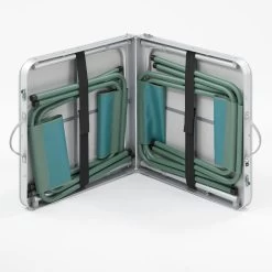 Quechua TABLE DE CAMPING PLIANTE - 4 TABOURETS - 4 À 6 PERSONNES -Équipement De Plein Air table de camping pliante 4 tabourets 4 a 6 personnes 3