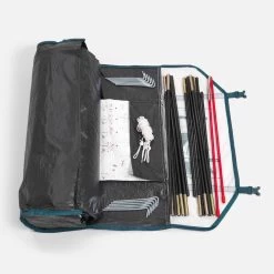 Quechua Tente De Camping - MH100 - 3 Places - Fresh & Black -Équipement De Plein Air tente de camping mh100 3 places fresh and black 3