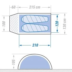TENTE TROPICAL AUTOPORTANTE MOUSTIQUAIRE DE TREKKING - 2 Pers -Équipement De Plein Air tente tropical autoportante moustiquaire de trekking 2 pers 2