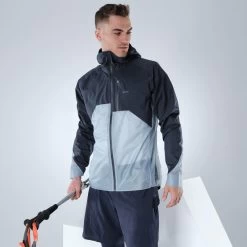 Quechua Veste Ultra Légère De Randonnée Rapide FH 900 Homme Bleu Grise. -Équipement De Plein Air veste ultra legere de randonnee rapide fh 900 homme bleu grise 2