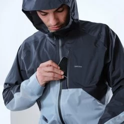 Quechua Veste Ultra Légère De Randonnée Rapide FH 900 Homme Bleu Grise. -Équipement De Plein Air veste ultra legere de randonnee rapide fh 900 homme bleu grise 4